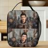 Pursuit of Jade Lunch Bag  Cute Lunch Box For Women Outdoor Picnic Portable Zipper Cooler Bag Oxford Thermal Tote Handbags