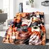 Cute Cats Print Flannel Blanket High Quality Warm Comfortable Cover for All Seasons Perfect for Gifts Home Decor