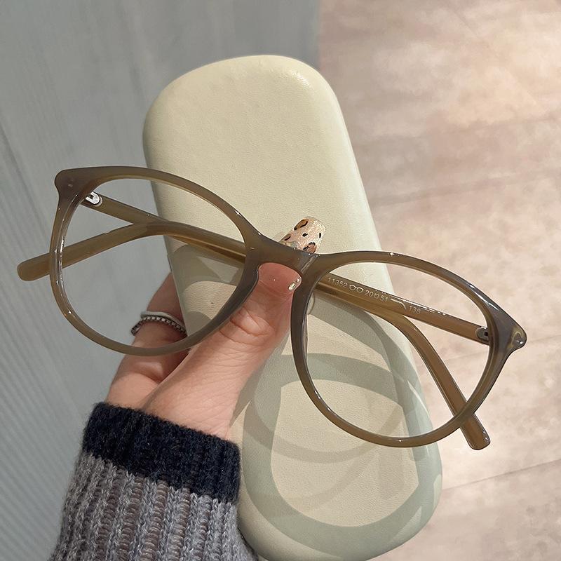 High Quality Frame For Women'S Glasses Round Shape Material Computer Glasses Blue Light Blocking Glass Frame Man