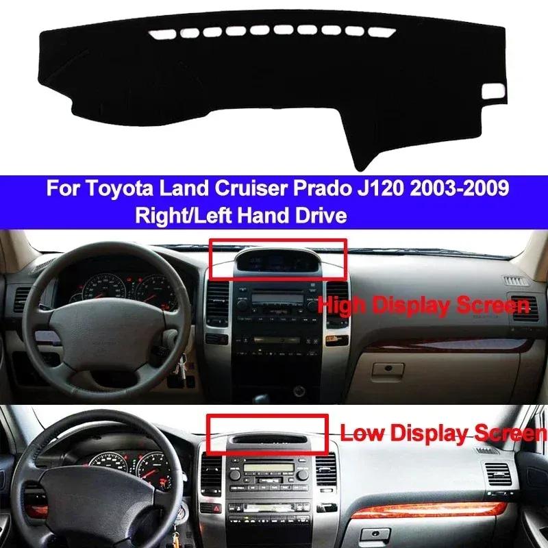 Car Dashboard Cover Non slip pad For Toyota Land Cruiser Prado J120 2003 - 2008 2009 LHD Dash Mat Sun Shade Pad Anti-UV Cushion