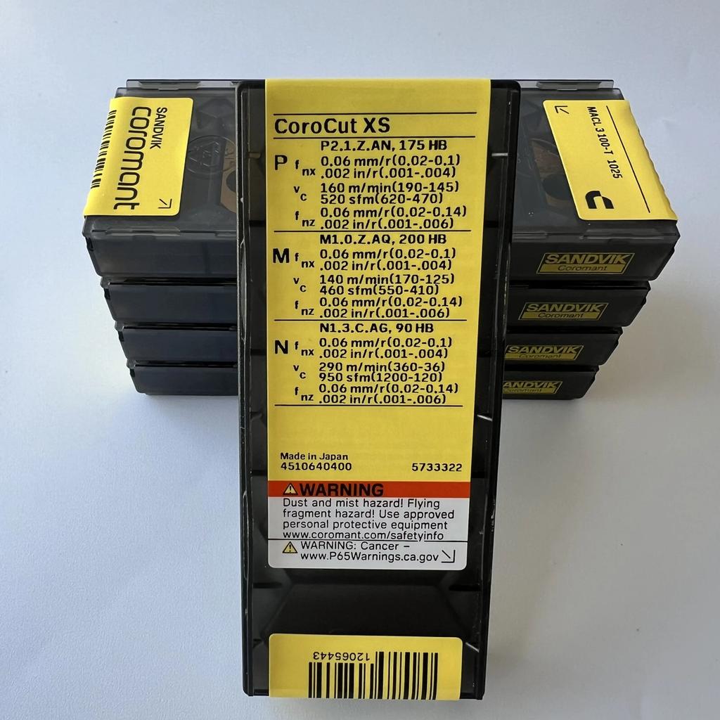 Sandvik / MACL3100-T 1025 / Industrial Indexable Carbide Inserts 10 Pcs