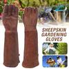 Wear-resisting Gardening Gloves Coffee Gardening Mitts Outdoor Work Gloves Rose Pruning