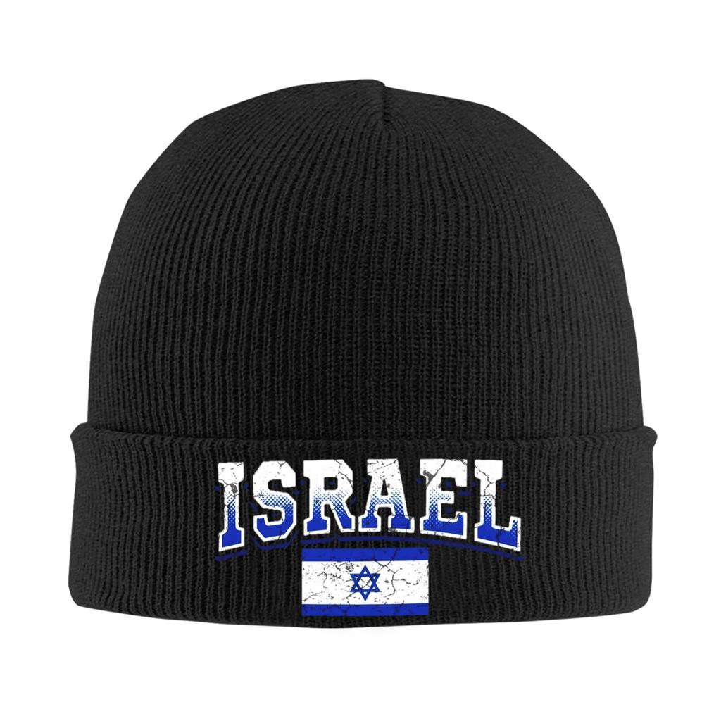 Israel Flag Knitted Caps For Women Men Beanie Winter Hat Acrylic Warm Cap