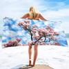 Magnolia Flower Beach Towel Sand Free Microfiber Towels for Beach Quick Dry Pool Towel Blanket Beach Towels for Adults Kids