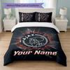 Ajax Amsterdam Custom Name Text Bedding Set 1 Duvet Cover+2 Pillowcases Soccer Logo Personalized Gift For Special Occasion Bedroom Decor