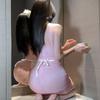 Sexy lingerie pure sensual perspective girl little maid cosplay suspender dress