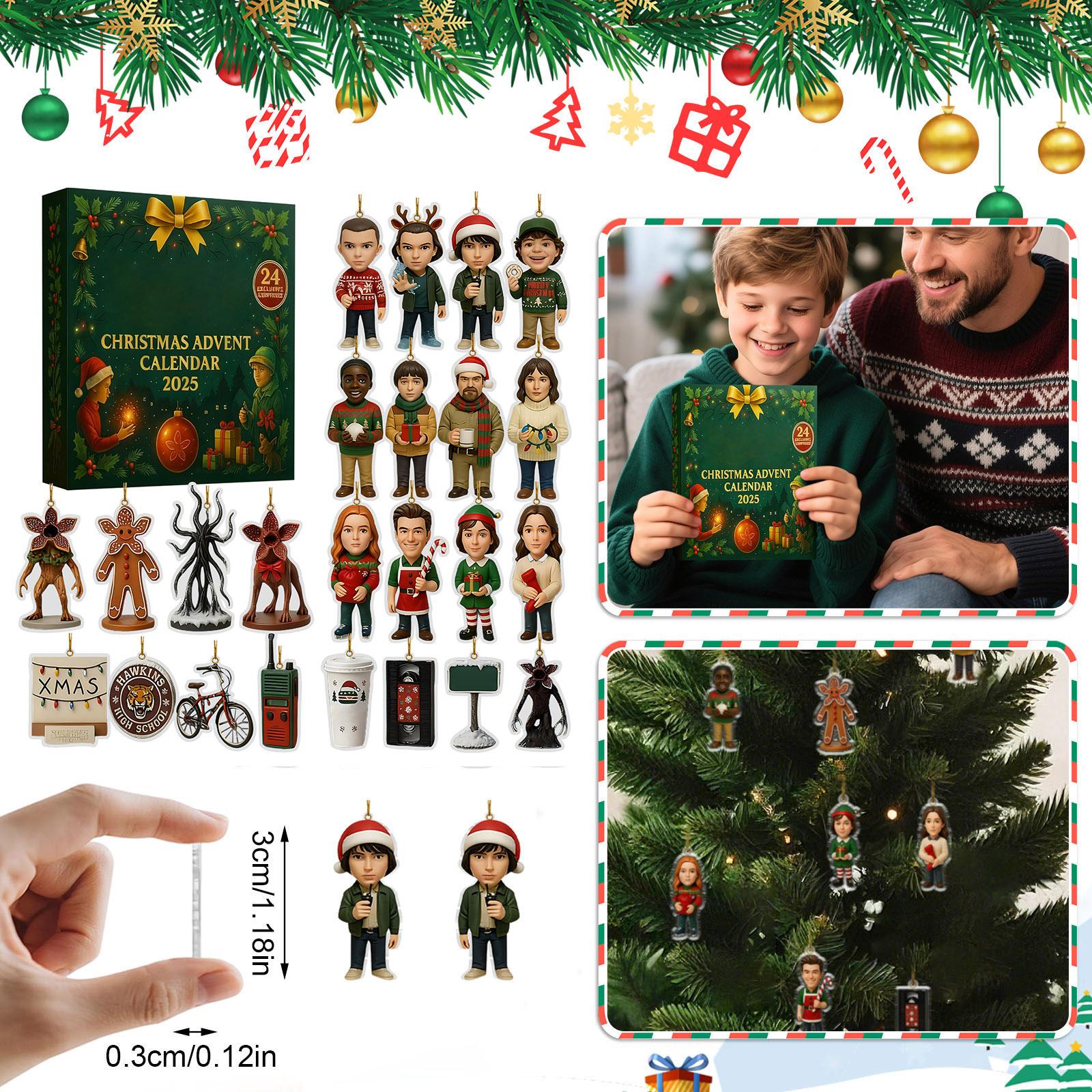 

Адвент-календарь содержит 24 подарка, милые фигурки кукольный адвент-календарь, календарь обратного отсчета с игрушками-сюрпризами, коллекционные фигурки в подарок для детей One Size