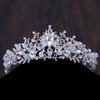 Flower Crystal Bridal Jewelry Sets Handmade Tiaras Earrings Necklace Crown Wedding Dress Bride Jewelry Set Prom