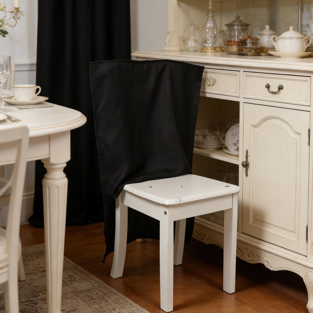 Chair Back Covers Dining Chairs Orange Anti-Stain Oilproof Anti-Theft Banquet Bbq Hotpot Catering Hotel Restaurant Seat Back