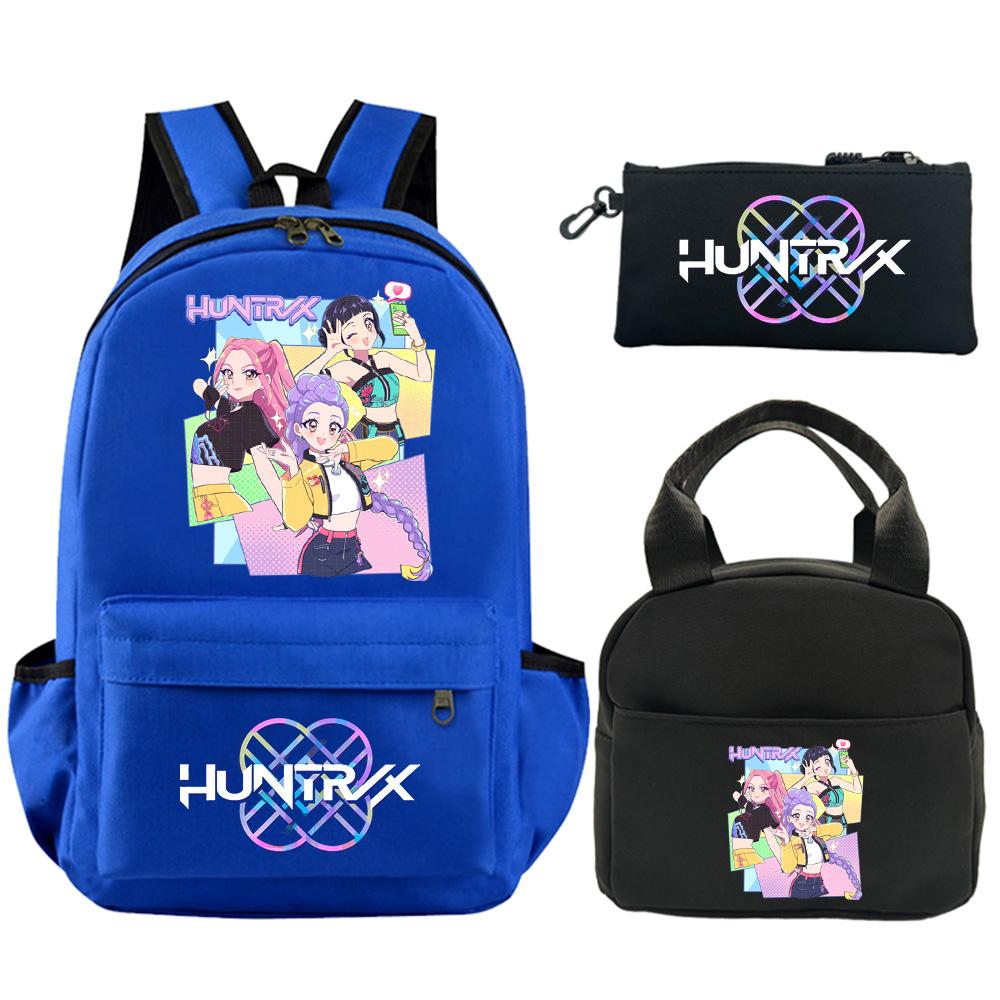 3-teiliges/Set Rucksack mit Cartoon-Print, mit Umhängetasche und Federmäppchen für Teenager, Schüler, Jungen, Mädchen, Schultasche, große Kapazität, wasserdicht, Buchrucksack, Kindergeschenk