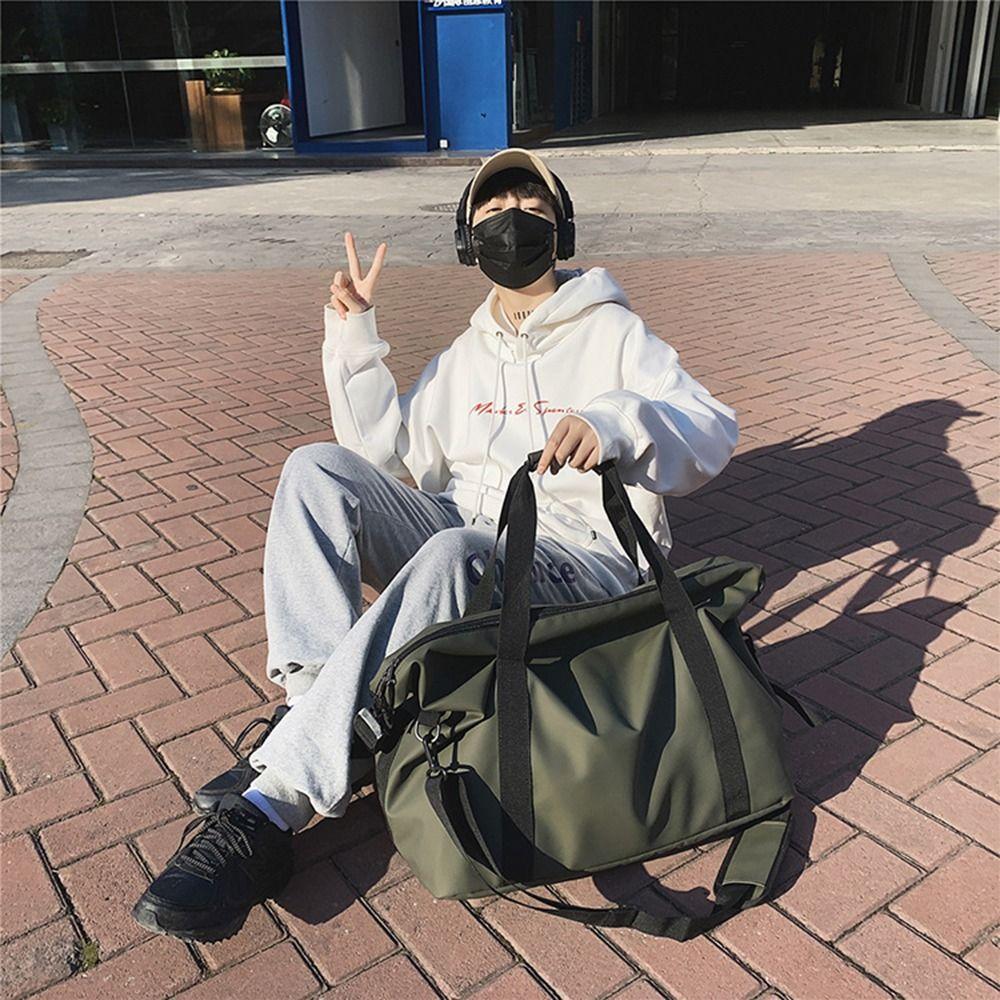 Waterproof Oxford Gym Handbags Zipper Women's Clothing Tote Casual Travel Duffel Bag  Weekend