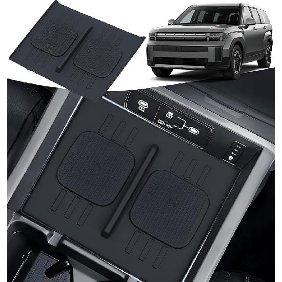 Wireless Charging Protective Mat For Toyota Grand Highlander 2026 2025 2024, Center Console Interior Accessories Silicone Anti-Slip Wireless Charger
