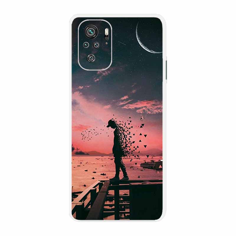 Für Xiaomi Poco M5 Klare Hülle Mode Bemalte Silikon Weiche Rückabdeckung Für Xiaomi Poco M5 Transparente Handyhülle POCO M 5 Hülle