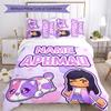 3pcs Anime A-AphmauS3 Cover Set - Personalized Name, HD Printed Bedding with 1 Cover and 2 Pillowcases - Perfect for Home Decor, Easy Care