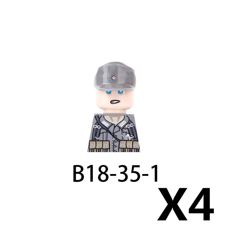Military Soldier Building Block Figure British US Snow Camouflage Troop MP40 M1A1 Motorcycle Accessories Toys Gift Brick Z02