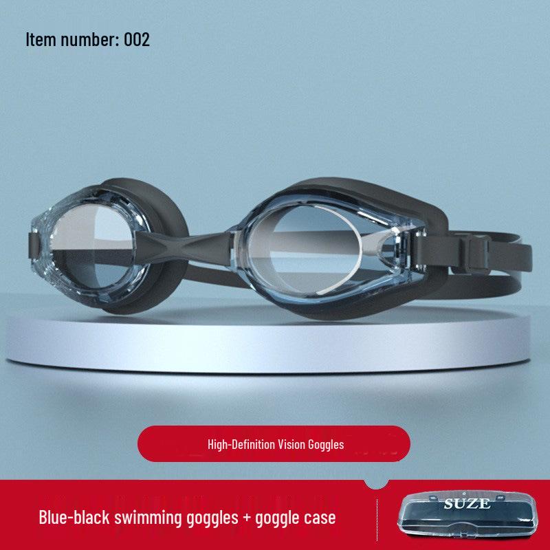 High-Definition, Anti-Fog, Waterproof Swimming Goggles with Earplugs for Adults