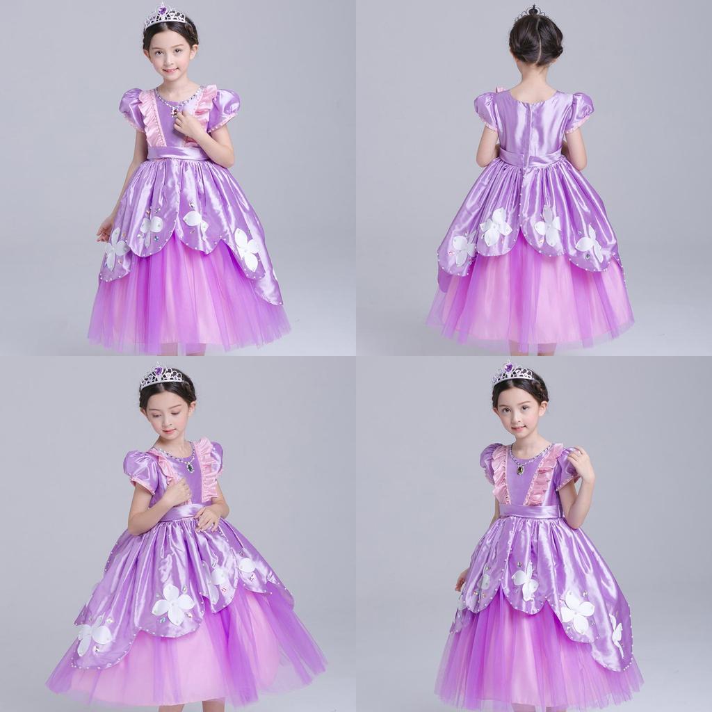 Enchanting Sofia The First Deluxe Dress Princess Sophia Costume Gown In Purple