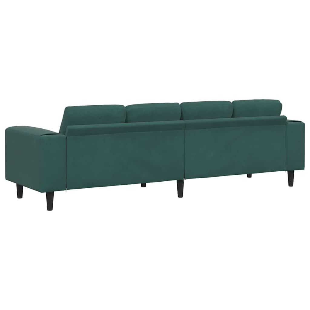Living Room Sofa Dark Green 250 X 77 X 76 Cm