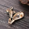 Vintage Colorful Rhinestone Green Enamel Cactus Brooches For Women Men Elegant Classic Cactus Potted Plant Buckle Pins Jewelry