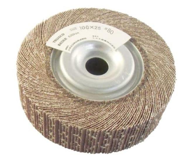 

TRUSCO Abrasive Outer Diameter Width Pack of 2 Wheel, 100mm, 25mm, 80#, (TFW1002580)