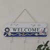 Farmhouse Entryway Wall Hook Rack Wooden Welcome Hook Rack For Coats Key Hat Bathroom Storage Organizers