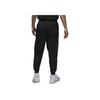 Jordan Logo Print Drawstring Knit Joggers Men Bottoms Black DX9374-011