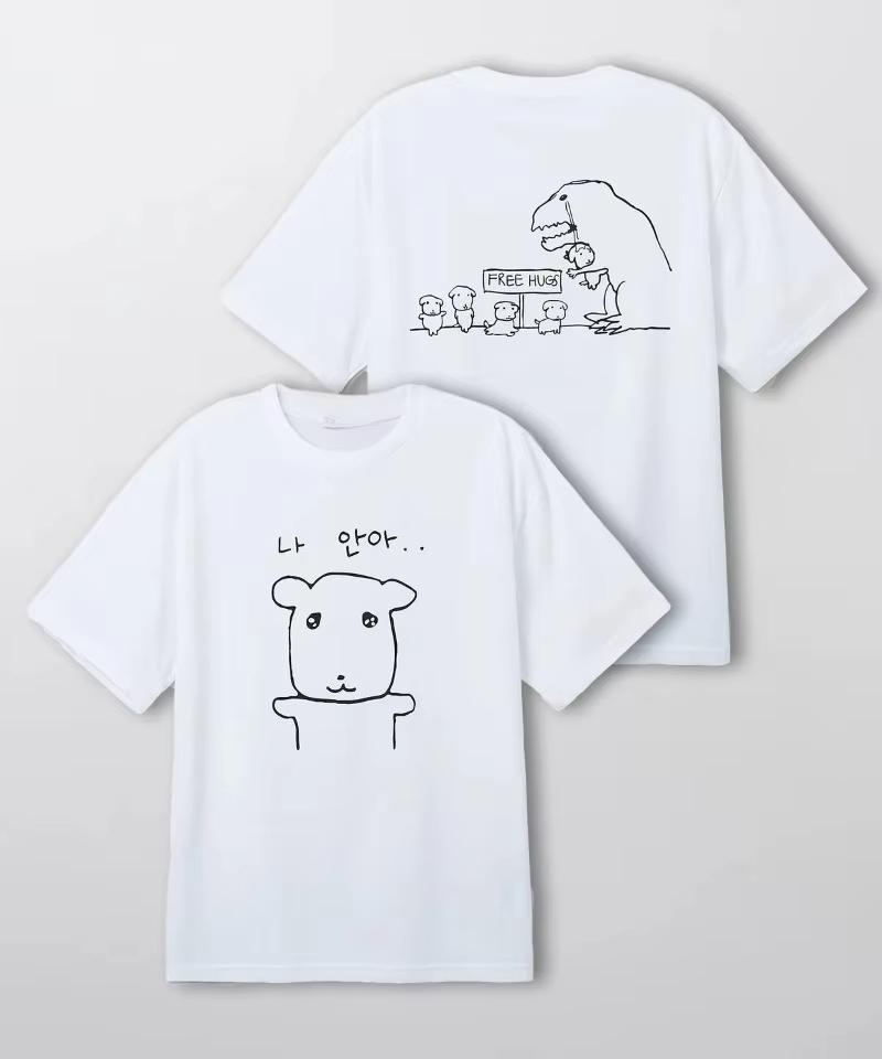 Graphic Tshirt Fun Korean Style Black Short Women's Fashion Trend Tops Breathable Harajuku Short Sleeve Aesthetic Clothes Casual