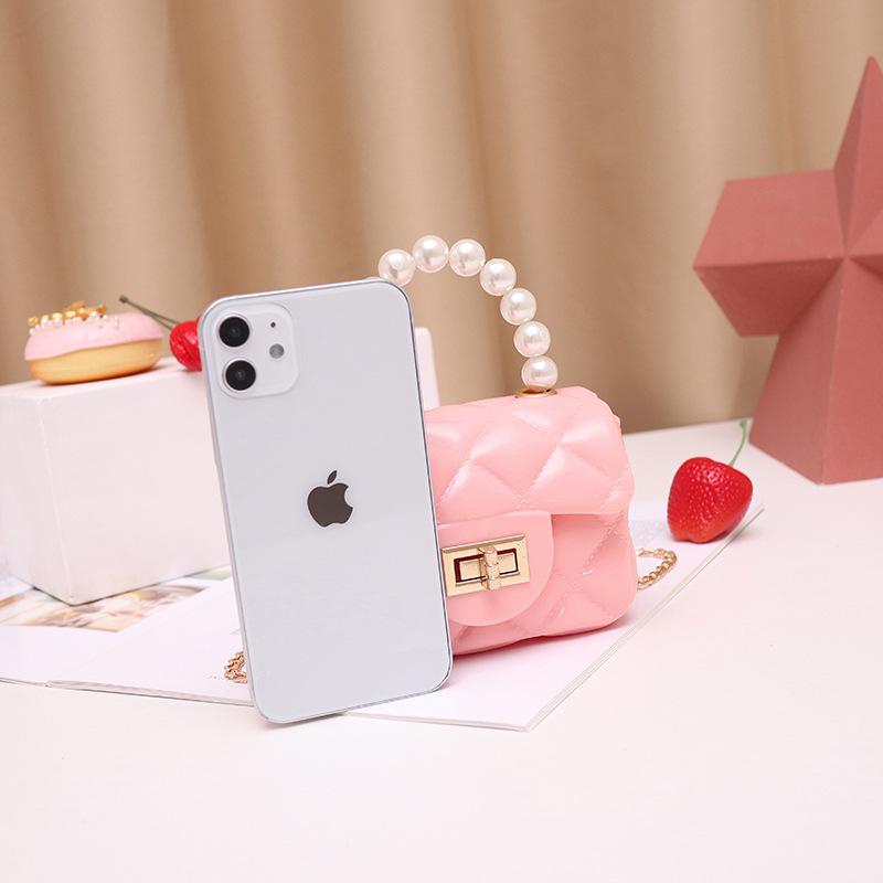 2023 Pearl Chain Jelly Handbag - Fashionable Ladies' Small Bag