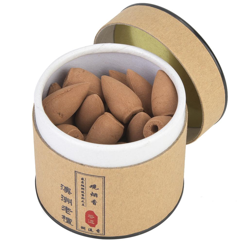 Short Back Flow Smoke Flow Fragrant Grain Sandalwood for Domestic Interior Use(Sandalwood)