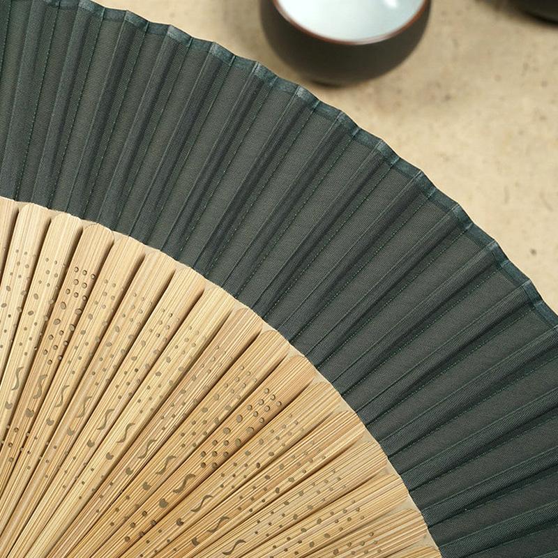 1pc Folding Dance Holz Knochen Bambus Fan Hand Seide Geschenke Ornamente Hause Dekoration Dame Geschenk