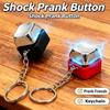 Electric Keyboard Click Keychain Street Trick Novelty Item Fidget Keychain Shocking Trick Clicker Toy