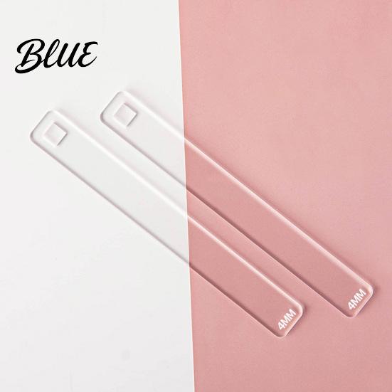Pottery Clay Depth Guide 1 Pair Acrylic Polymer Guide, 2/3/4/5/6mm Rolling Pin Guides Transparent Thickness Ruler for DIY Tools Earring Making