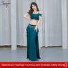 Sexy Bauchtanz Kostüm 2026 Neu Quadratischer Ausschnitt Östlicher Tanz Elegantes Trainingsanzug Set Langer Schlitzrock Damen Baumwolle Polye...