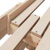 Brown Bed Frame with Headboard 80 x 200 cm Engineered Wood