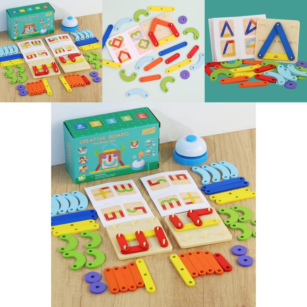 Wooden Geometric Shape Puzzle For Kids Educational Gift Toy