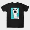 Herren Schwarzes T-Shirt mit Aufdruck Mr. Socko No-Cut Transferpapier Druck Baumwoll-T-Shirt