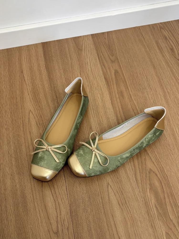 Sheepskin version~ French flat-soled retro ballet single shoes women's 2025 new versatile Mary Jane egg roll shoes grandma shoes