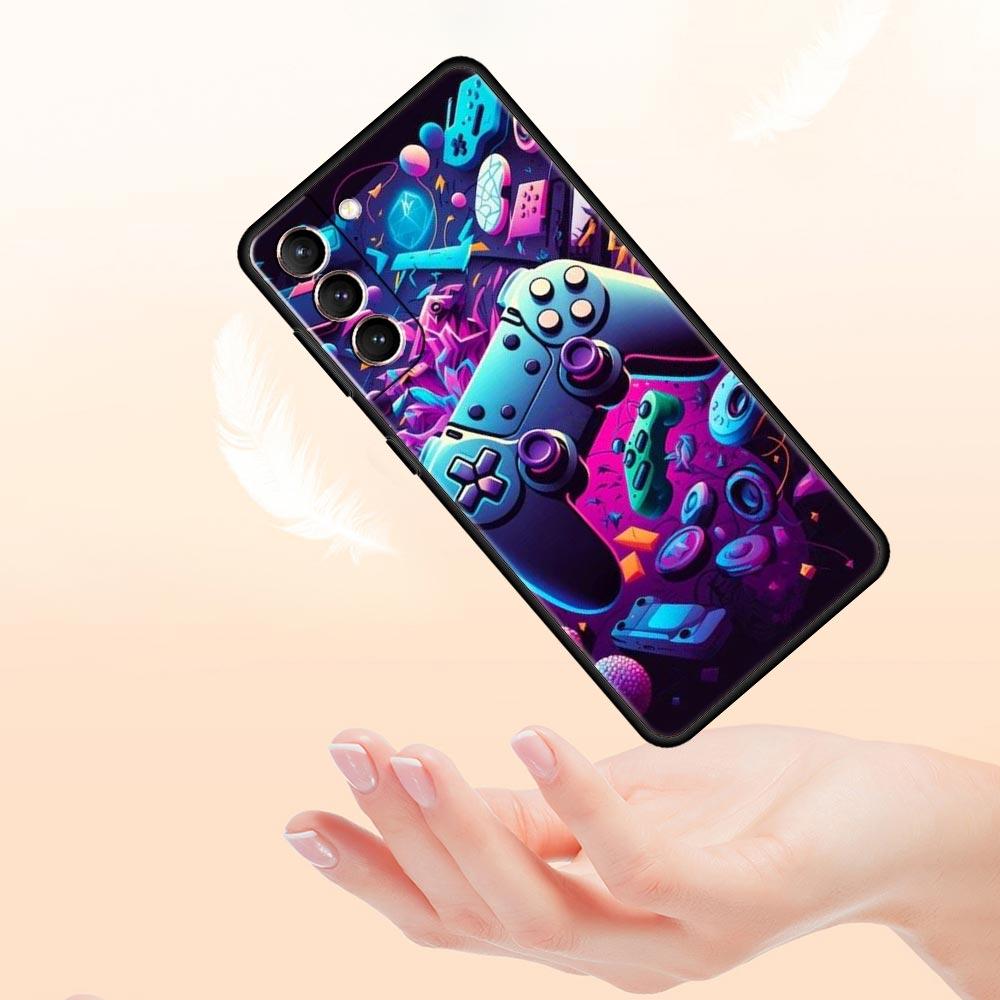 Game Controller Graphic Phone Case Cover for Samsung Galaxy S26 S25 S24 S23 S22 S20 S21 FE Ultra S25 Edge Plus 5G Soft TPU Shell