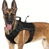 Taktisches Hundegeschirr für große Hunde Verstellbar Kein Ziehen mit Griff Reflektierende Militärweste für Labrador Sibirischer Husky.