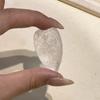 1Pc Natural Stone Elongated Heart Pendant 24×40mm Single Hole Gemstone Charm For DIY Necklace Jewelry Making