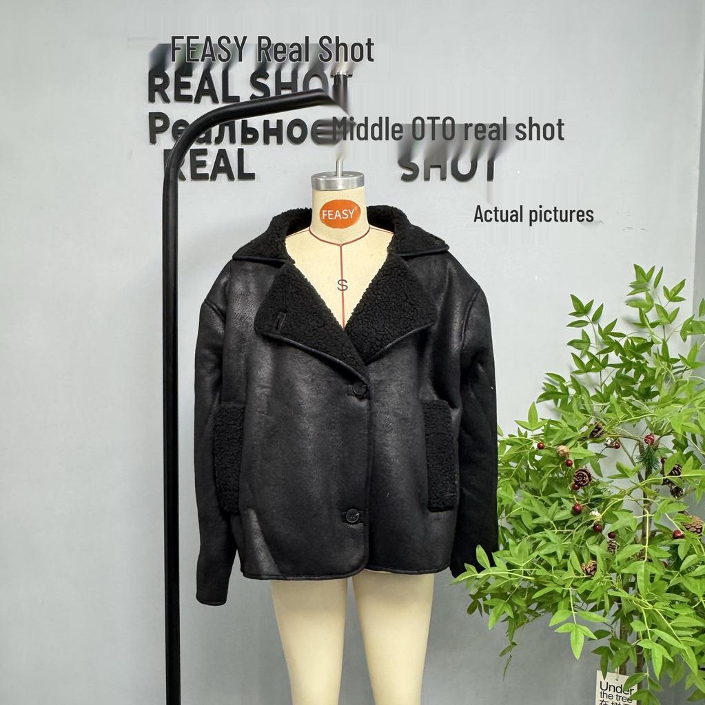 Women's Autumn/Winter Loose Fur-Trimmed Cotton-Padded Jacket