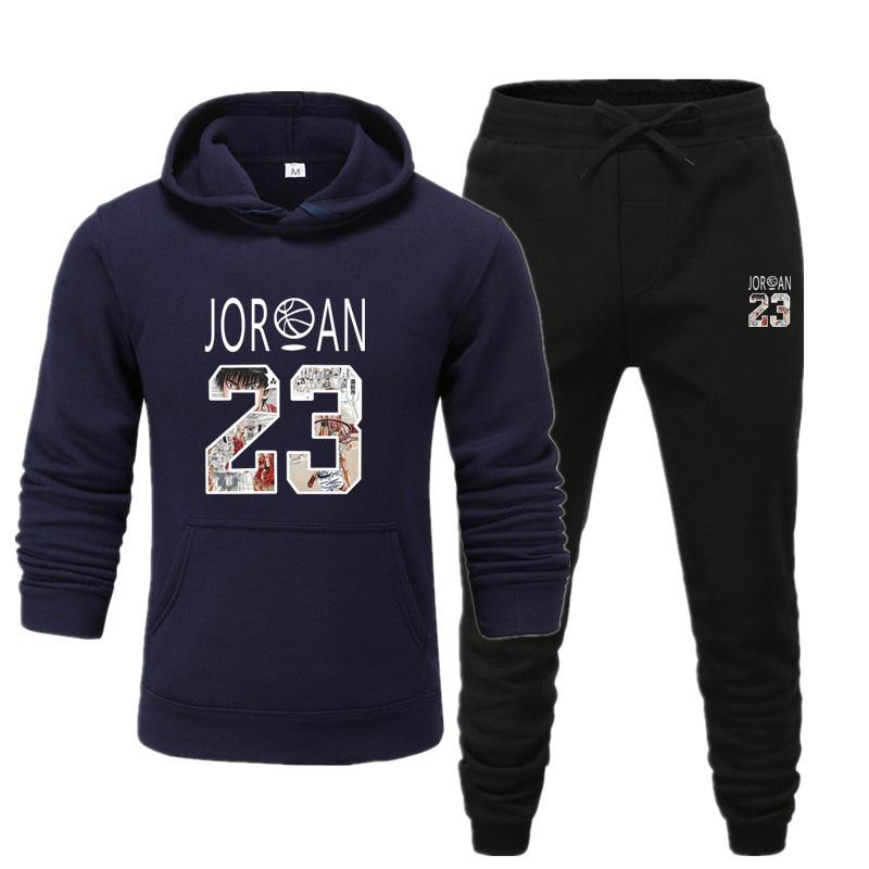 Herbst/Winter Freizeitset Tier Personalisiertes Muster Bedrucktes Hoodie-Set Paar Sportanzug