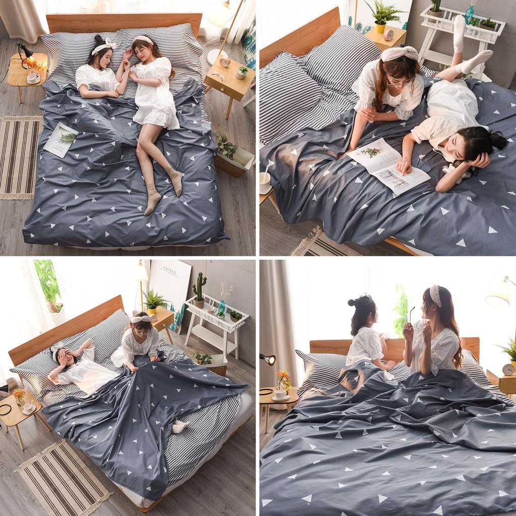 TRIWONDER Inner Sheet Travel Sheet Cotton Inner Shruff Sleeping Bag Inner Envelope Type Lightweight Compact Sleeping Sheet Sleeping Bag Outdoor