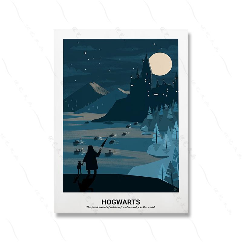Landscape Minimalist Poster Movie World Canvas Print Lake Sun Mountain Canvas Painting Abstract Farm Picture Room Home Decor