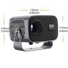 Portable HD Android Projector with Automatic Keystone & White Wall Compatibility
