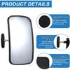 Magnetic Forklift Rearview Mirror 2 Pack, Forklift Universal Side Mirror, Suitable for Most Forklift Types, 360 Degrees Adjustable Wide Angle,