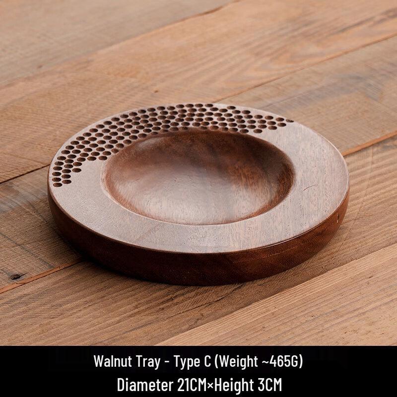 Walnut Wood Snack & Dessert Serving Plate 1 Piece