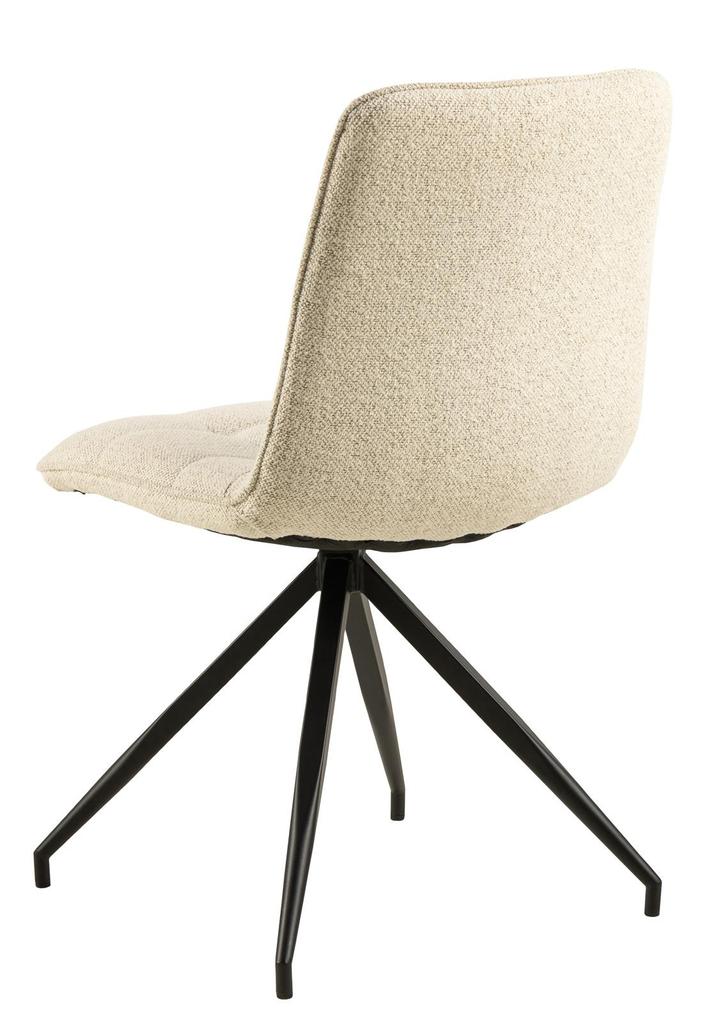 Capone CHAIR BEIGE boucle metal upholstery