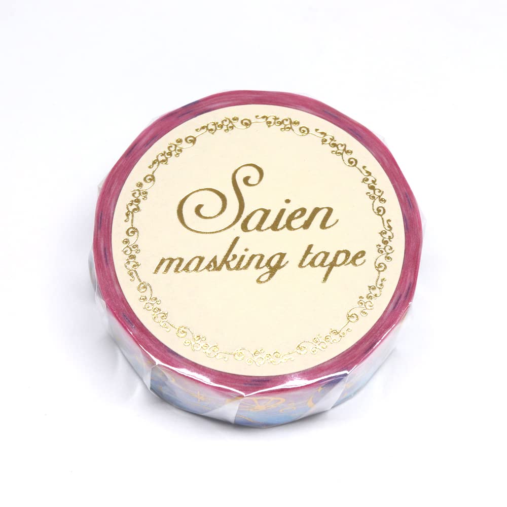 

Japanese Washi Masking Tape in 15mm x 7m Mermaid Made Japan SAIENUR-3041