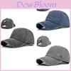 Women's Ponytail Baseball Cap Casual Cotton Stitching Sun Hat Adjustable Size